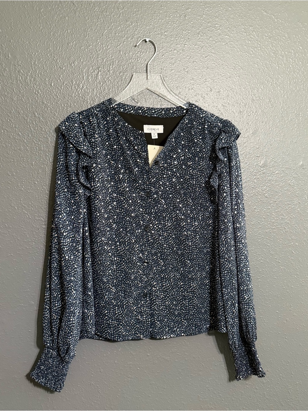 Evereve NWT June Dotty Printed Blouse Size M